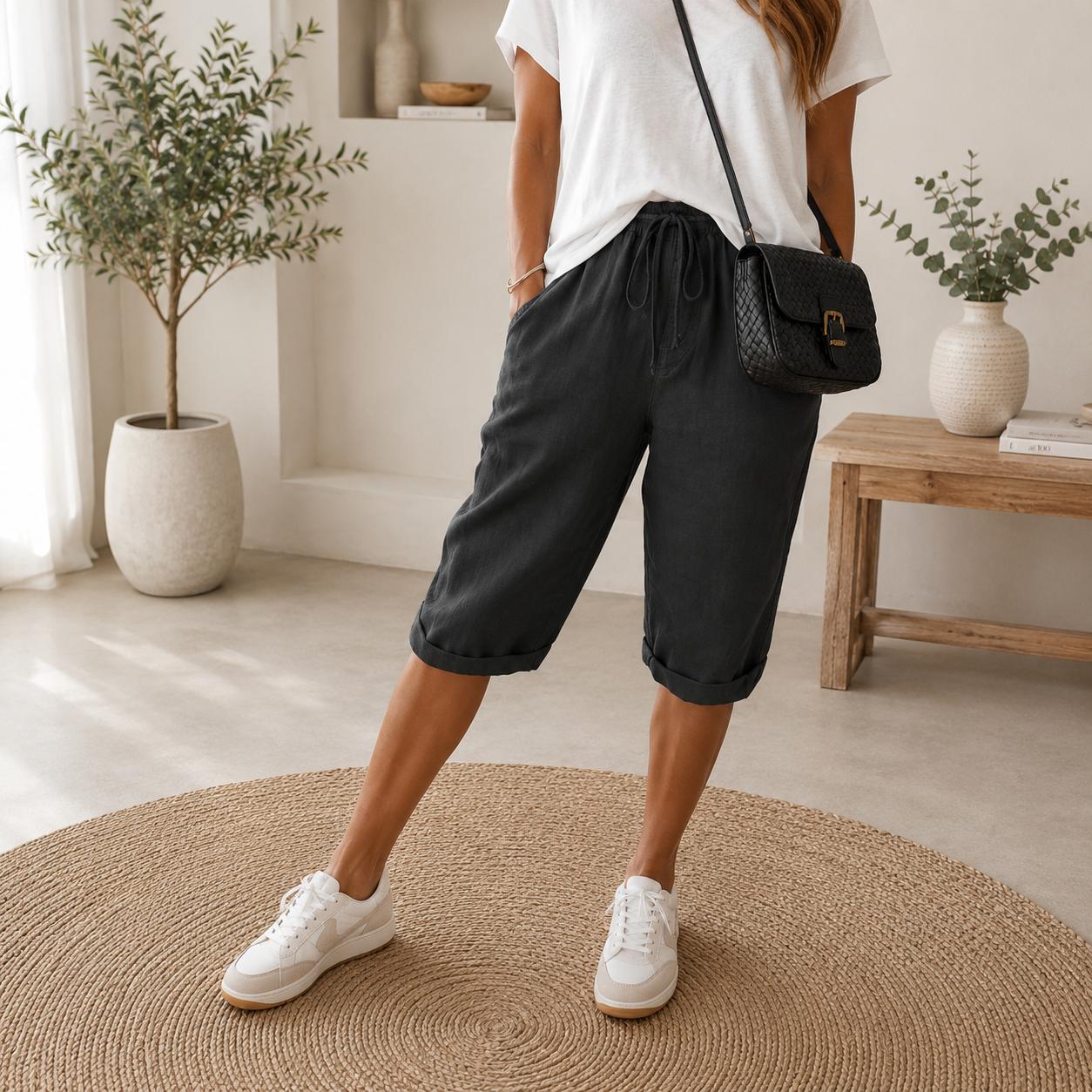 Veloura | Katoen linnen Dames Shorts